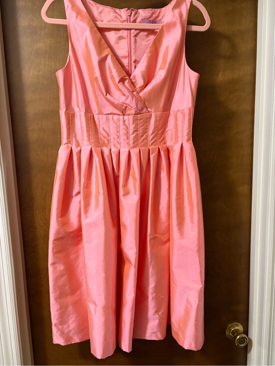 Eliza J Dresses & Skirts - Eliza J Coral Pink Sleeveless Midi Dress with Pleated Waist